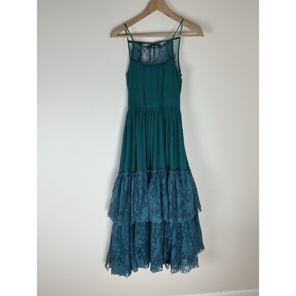 Joyfolie Mia Joy CATRIN DRESS Blue Size 12 Girls Tiered Lace Ruffle Photoshoot - Picture 3 of 6